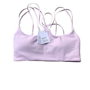 Lululemon Nulu Strappy Yoga Bra MEPK Pale Pink Size 6 New w/ tag